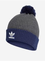 Adidas Modro-šedá dámská čepice adidas Originals Pom Beanie UNI