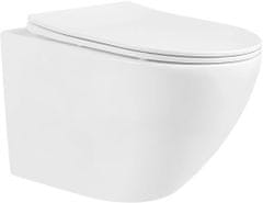 Mexen Lena závěsná wc mísa včetně sedátka s slow-slim, duroplast, bílá (30220300)