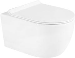Mexen Carmen závěsná wc mísa včetně sedátka s slow-slim, duroplast, bílá (30880100)