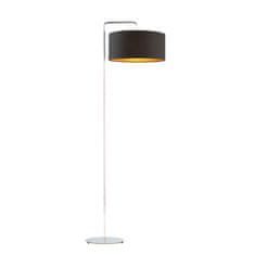 LYSNE.PL Elegantní stojací lampa BOLIVIA GOLD, chromový rám, černá/zlatá