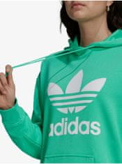 Adidas Zelená dámská vzorovaná mikina s kapucí adidas Originals S