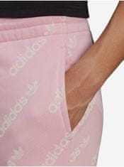 Adidas Růžové dámské vzorované tepláky adidas Originals S