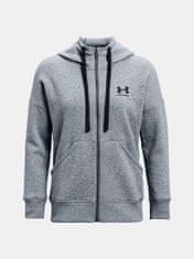 Under Armour Mikina Rival Fleece FZ Hoodie-GRY XS