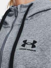 Under Armour Mikina Rival Fleece FZ Hoodie-GRY XS