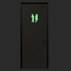 Traiva Samolepící fotoluminiscenční označení WC - muži a ženy Samolepící fotoluminiscenční označení WC muži i ženy set (200 x 85 mm) - kód: 24594