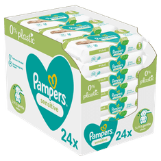 Pampers Sensitive Plastic Free 24 x 52ks