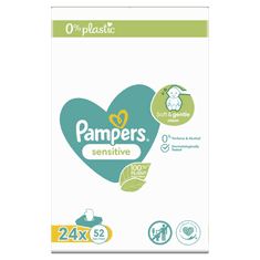 Pampers Sensitive Plastic Free 24 x 52ks