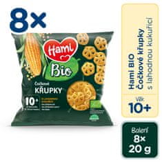 Hami BIO čočkové křupky s lahodnou kukuřicí 8x20 g