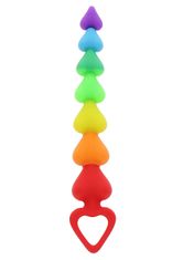 ToyJoy Rainbow Heart Beads (21 cm)