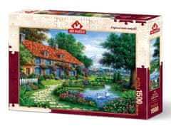 Art puzzle Puzzle Zahrada s labutěmi 1500 dílků