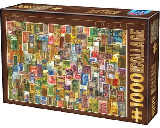 D-Toys Puzzle Peníze 1000 dílků