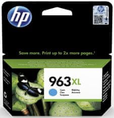 HP 963XL azurová - originální náplň (3JA27AE)