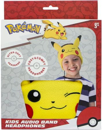 OTL technologies Pikachu sluchátka dětská čelenková sluchátka kabelové připojení tématický design konstrukce vysoký comfort pohodlná sluchátka pro děti