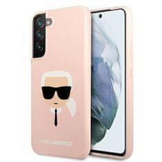 Karl Lagerfeld Karl Lagerfeld Silicone Ikonik Karl`s Head - Samsung Galaxy S22+ Pouzdro (Růžové