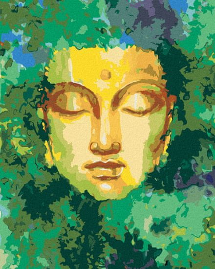 ZUTY Diamantové malování - BUDDHA A PŘÍRODA 40x50 cm vypnuté plátno na rám