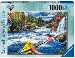 Ravensburger Puzzle V peřejích, Crystal Mill, USA 1000 dílků