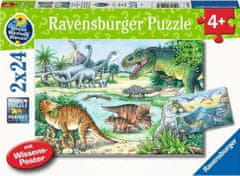 Ravensburger Puzzle Svět dinosaurů 2x24 dílků