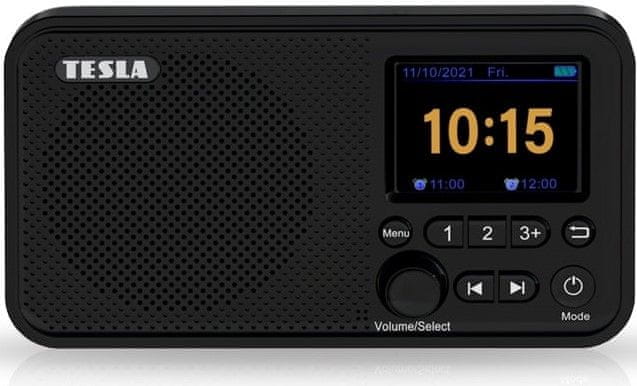 TESLA Electronics - Radio DAB+ FM 5W/1800 mAh negro