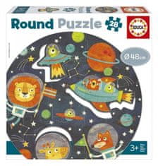 Educa Kulaté puzzle Vesmír 28 dílků