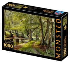 D-Toys Puzzle Letní den v lese s jeleny v pozadí 1000 dílků
