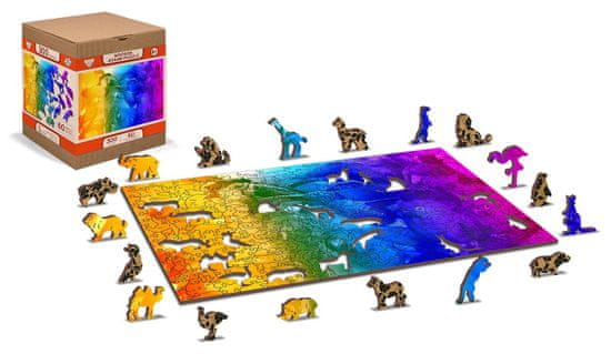 Wooden city Dřevěné puzzle Ptačí ráj 2v1, 300 dílků EKO