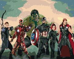 ZUTY Diamantové malování - AVENGERS ASSEMBLE 40x50 cm bez rámu a bez vypnutí plátna