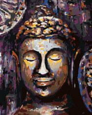 ZUTY Diamantové malování - BUDDHA V BARVÁCH 40x50 cm bez rámu a bez vypnutí plátna