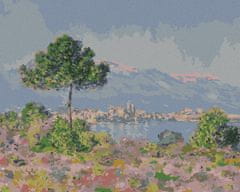 ZUTY Diamantové malování - ANTIBES PŘI POHLEDU Z PLATEAU NOTRE-DAME (CLAUDE MONET) 40x50 cm vypnuté plátno na rám