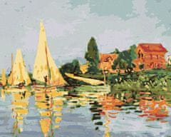 ZUTY Diamantové malování - REGATA V ARGENTEUIL (CLAUDE MONET) 40x50 cm bez rámu a bez vypnutí plátna