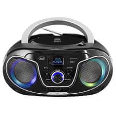 Trevi Přehrávač , CMP 588, přenosný, CD-MP3, CD-RW, Bluetooth, DAB/DAB+/FM RDS, 230 V nebo baterie 4X C