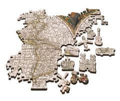 Trefl Wood Craft Origin puzzle Antická mapa světa 1000 dílků