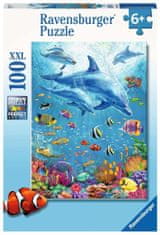 Ravensburger Puzzle Mezi delfíny XXL 100 dílků