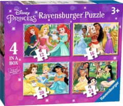 Ravensburger Puzzle Disney Princezny 4v1 (12, 16, 20, 24 dílků)