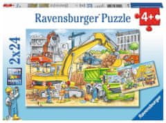 Ravensburger Puzzle Práce na stavbě 2x24 dílků