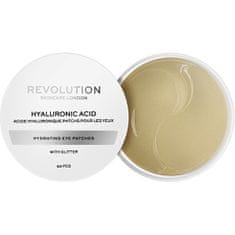 Revolution Skincare Třpytivé hydratační polštářky pod oči Hyaluronic Acid (Hydrating Eye Patches) 60 ks