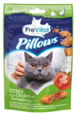 PreVital Snack kočka polštářky kuře/rajče 8×60 g