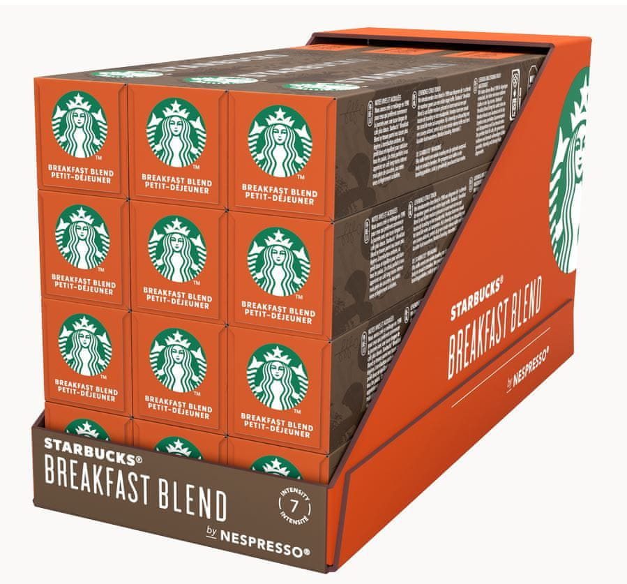 Starbucks Breakfast Blend by NESPRESSO Medium Roast Kávové kapsle, 12x10 kapslí v balení, 56g