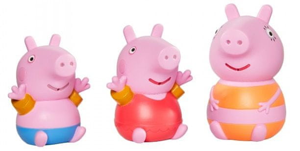 TOOMIES - Prasátko Peppa Pig, maminka a Tom - stříkající hračky do vody