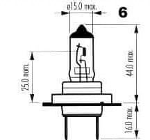 Narva Žárovka typ H7, příkon 70W, napětí 24V