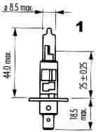Narva Žárovka typ H1, příkon 70W, napětí 24V