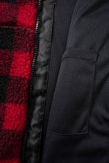 BRANDIT Dámská bunda Teddyfleecejacket hood Červeno-černá Velikost: 3XL