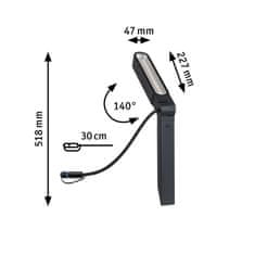 Paulmann PAULMANN Plug a Shine LED spot Ito IP65 3000K 6W antracit 94545