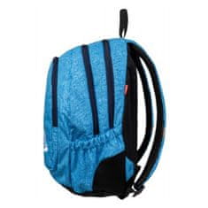 Target Studentský batoh , Modrý, džínovina, potisk růže