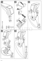 Rati Loketní opěrka ARMSTER 2, Renault Captur, 2017-2019, +12V, bez kapsy