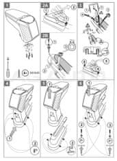 Rati Loketní opěrka ARMSTER 2, Ford Fiesta, 2002-2005, bez kapsy