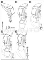 Rati Loketní opěrka - područka ARMSTER 2, Honda Jazz, 2009-2015