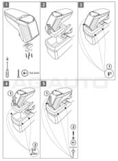 Rati Loketní opěrka - područka ARMSTER 2, Hyundai i30, 2007-2011,