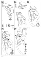 Rati Loketní opěrka - područka ARMSTER 2, VW Caddy, 2004-2020