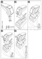 Rati Loketní opěrka - područka ARMSTER 2, Škoda Octavia II, 2004-2013