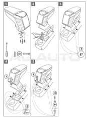 Rati Loketní opěrka ARMSTER 2, Škoda Fabia II, 2007-2015, bez kapsy